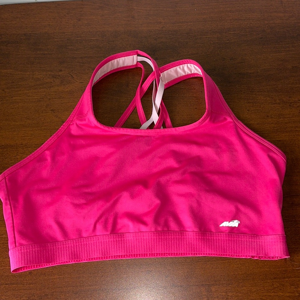 hot pink sports bra